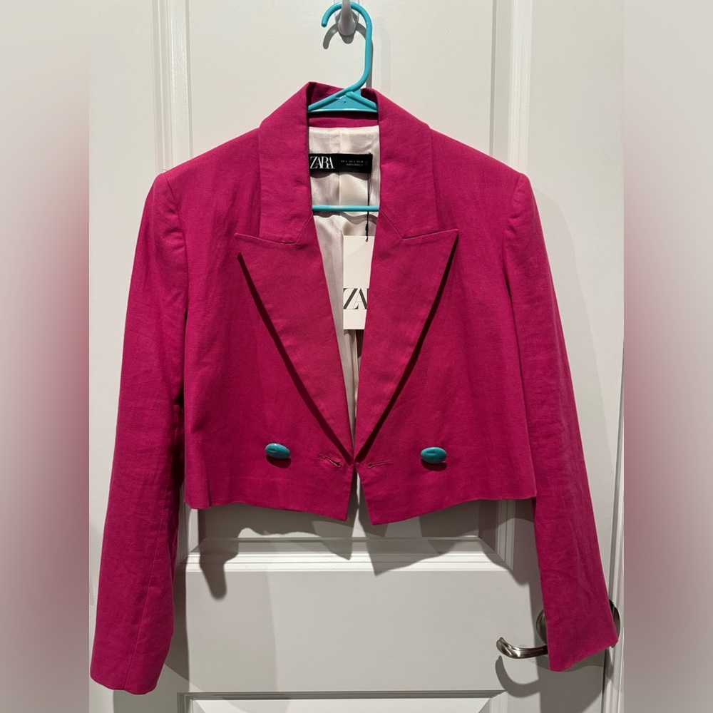 Zara cropped blazer